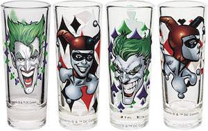 The Joker And Harley Quinn Glasses Set - GetBatman.com